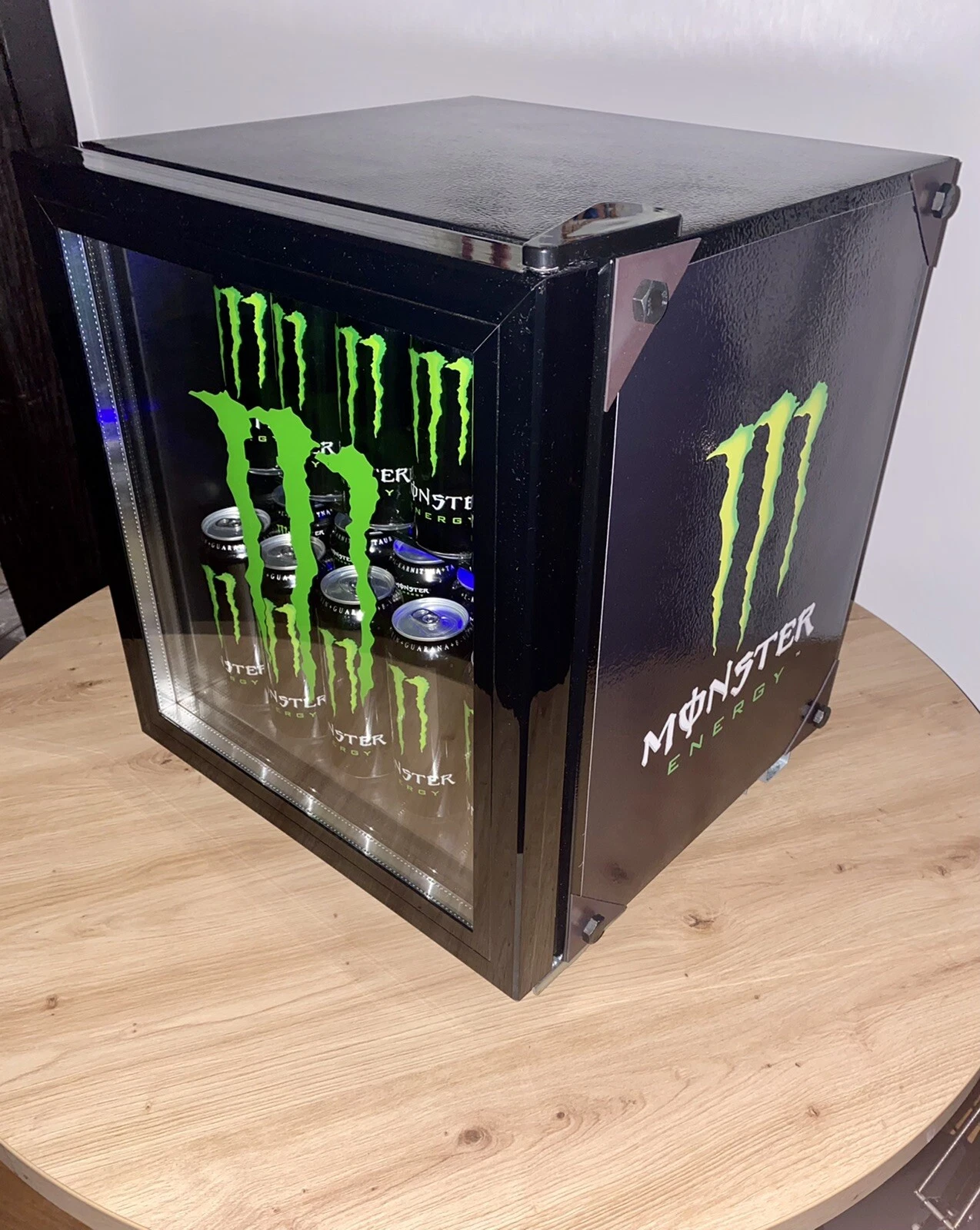 Monster Energy Drink Mini Fridge Black Pub Home Ga